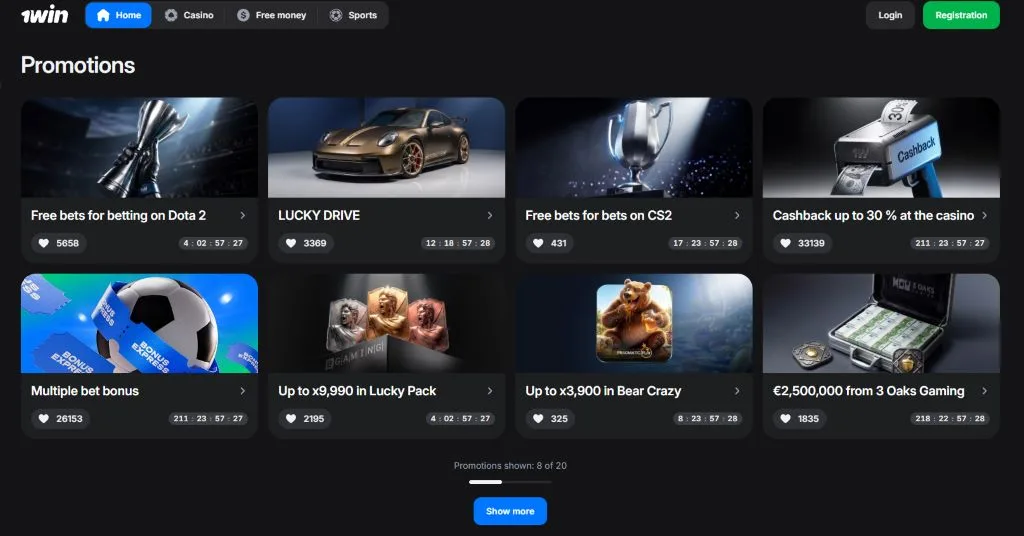 Promocije i bonusi za casino, sport i crash igre